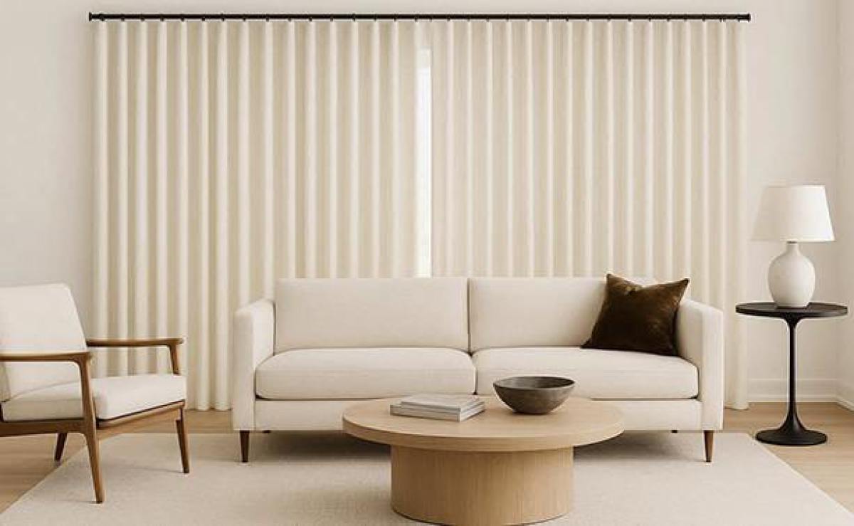 Cortina Onda Perfecta en Dormitorio de Barcelona