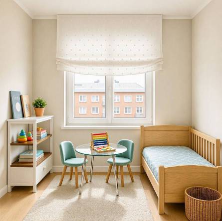 Paqueto Plumetti sin varillas para habitación infantil.