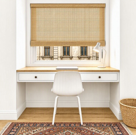 Estores enrollables de madera tejida: La belleza orgánica de la naturaleza en tus ventanas