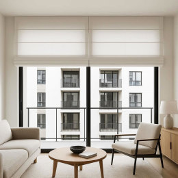 Cortinas y estores a medida para salón comedor