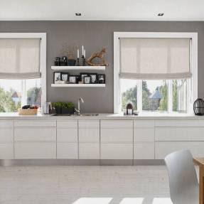 Cortinas y estores a medida para la cocina.