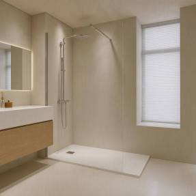 Cortinas y estores a medida para el baño.