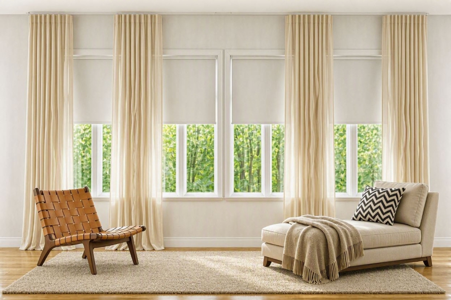 Cortinas de Onda Perfecta a Medida: Confección Premium